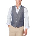 thumbnail image 1 of Tasso Elba Chambray Chaleco de cuatro botones para hombre, azul, XX-Large Tasso Elba cuatro botones, 1 of 1