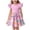 Purple, variant on SELONE Girls Summer Dress Ruffle Short Sleeve Princess Dress Crew Neck Midi Sundress Easter Egg Bunny Cute Outfits 3-14Y
