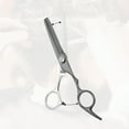 thumbnail image 4 of Unique Bargains 1 Pc  Electroplating Tooth Shears Hair Cutting Scissors for Hair Styling Black, Silver Tone, 4 of 7
