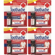 4 Pack - Red Cross Toothache Complete Medication Kit 0.12oz Each