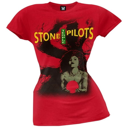 Stone Temple Pilots -Juniors Redcore T-Shirt (Best Of Stone Temple Pilots)