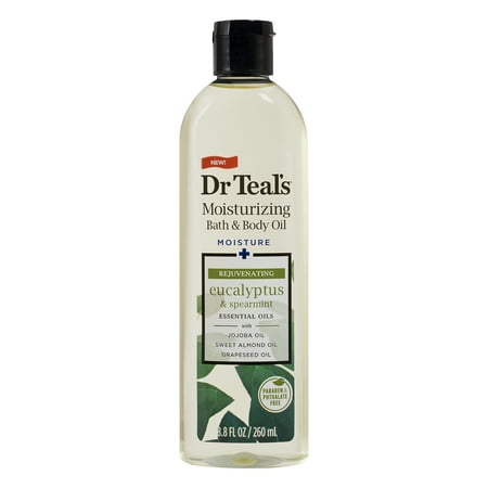 Fl Oz Body Oil - Dr. Teal's Relax & Relief with Eucalyptus & Spearmint Body Oil, 8.8 fl oz