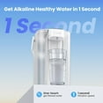 thumbnail image 6 of Waterdrop Alkaline Electric Water Filter Pitcher, Dispenser, NSF/ANSI 42, 200-Gallon, 5X Times Long-Life Countertop Water Filter System, Reduce PFOA/PFOS, Chlorine, Lead, 15-Cup, White, with 2 Filter, 6 of 9