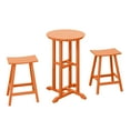 thumbnail image 7 of Costaelm Paradise Counter Height Bar Stools Outdoor Bistro Patio Bar Table Set, Orange, 7 of 7