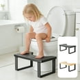 thumbnail image 7 of CaiYueKe Toilet Stool Squatting Step Stool for Adults Kids Bathroom Footstool Improves Posture Sturdy Wooden Toilet Step Stool for Squatting Potty Training, 7 of 7
