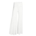 thumbnail image 4 of Pantalones Pantalones de yoga de cintura alta Pantalones de mujer de pierna ancha Ropa deportiva, Blanco, 4XL sidaley AP002098-07, 4 of 5