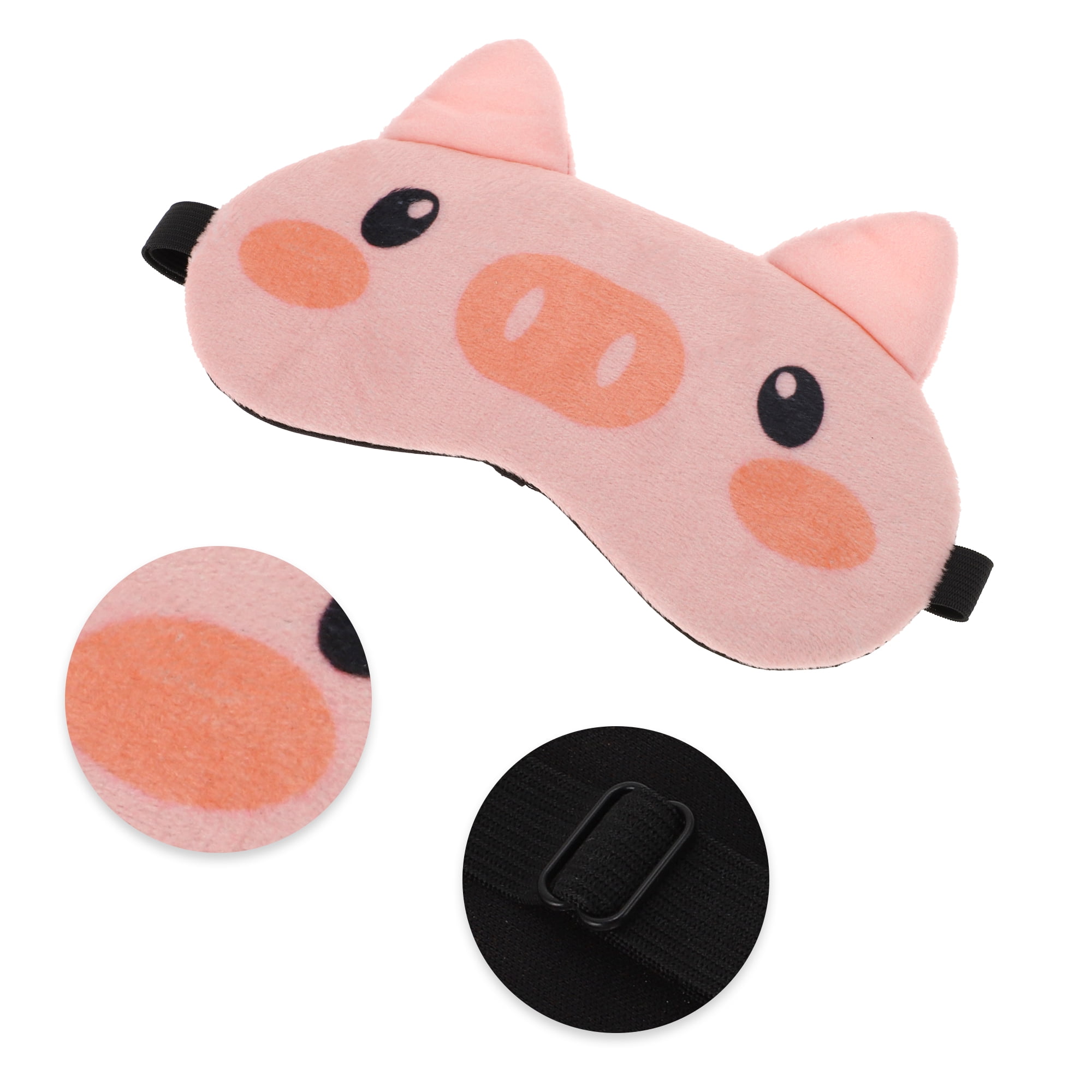 Unique Bargains Soft Shy Pig Eyes Sleep Mask Pink Comfortable Eye Cover for Sleep