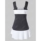 thumbnail image 2 of Tank Top de Abotonado con Hebillas de Color Bloque Rosegal  Camisetas sin mangas de talla grande, 2 of 5