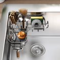 thumbnail image 1 of Fiudx Estante para Fregadero de Cocina, Organizador Multifuncional de Acero Al Carbono, Instalación En Pared Sin Taladros, Diseño Resistente Al Óxido y Al Agua, Organizador para Palillos de Esponja,, 1 of 7