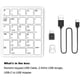 thumbnail image 5 of Teclado NuméRico InaláMbrico de 2,4 GHz, Recargable, para Ordenadores PortáTiles, Color Negro, 5 of 5