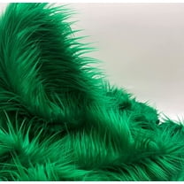 Faux Fur by the Yard - Long Pile Mohair Fur - Kelly Green