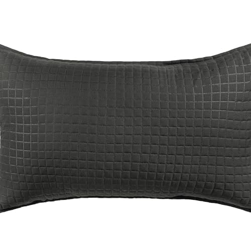 Tin Standard Size Pillow Case – Grey Quilted | Soft & Durable | Stylish Design for Comfort | 18" x 28"