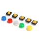 thumbnail image 3 of Lot de 25 boutons poussoirs tactiles 12 x 12 x 7,3 mm avec micro-interrupteur à capuchon rond pour produits électroniques DIY, 3 of 4