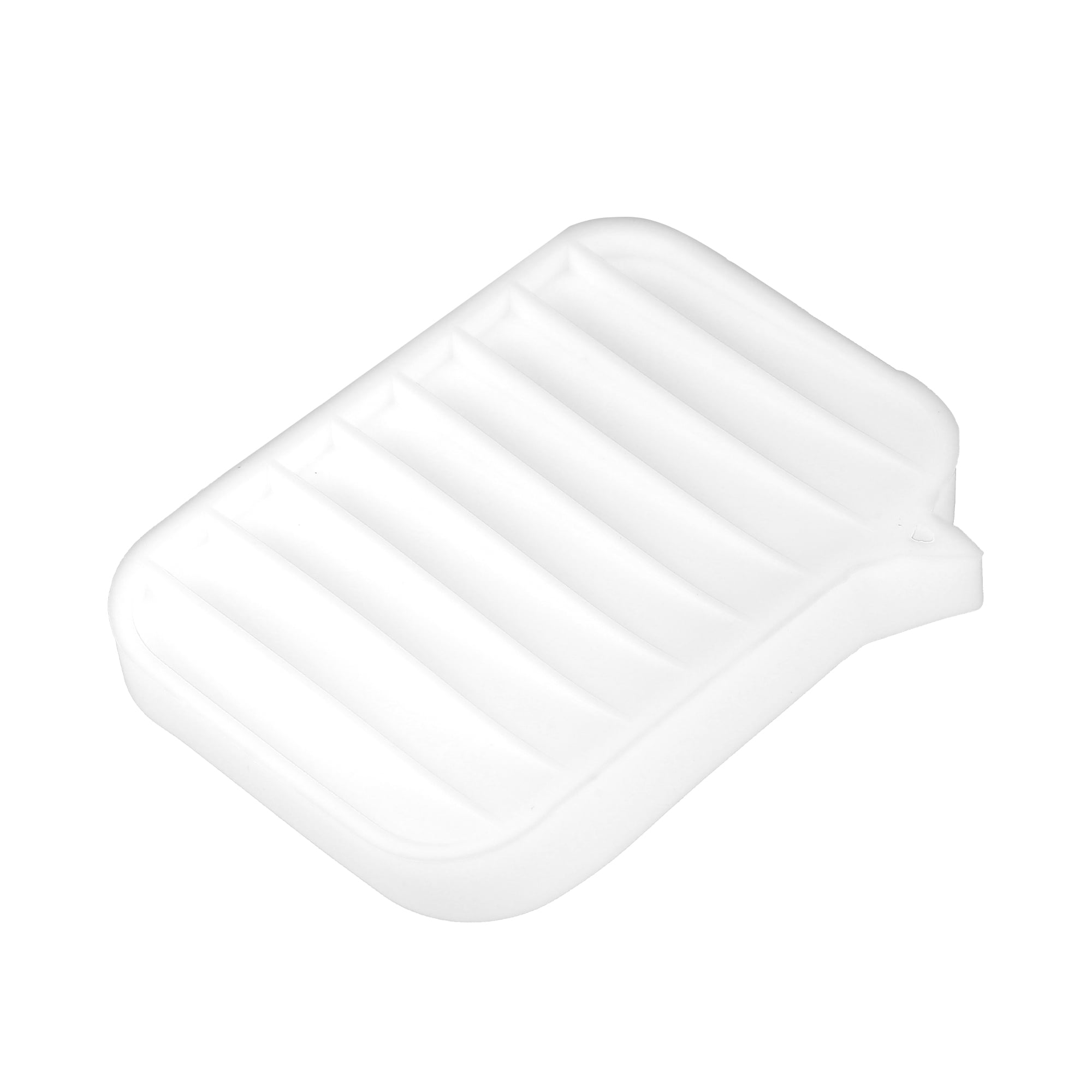 Unique Bargains Soap Dish Soap Cleaning Storage Home Bathroom Kitchen Silicone White 2 Pcs