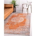 thumbnail image 2 of Unique Loom 3133057 4 x 6 ft. Olwen New Classical Rectangular Rug, Terracotta, 2 of 10