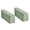 Bean green- Regular, variant on Couch Arm Slipcovers Arm Chair Covers Set of 2 Stretch Sofa Armrest Slipcovers Nonslip Machine Washable Velvet Fabric