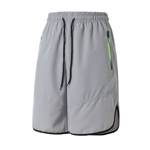 Men's Athletic Workout Shorts 7" Inseam Quick Dry Running Training Short Pants with Zipper Pockets, Summer Breathable Basketball Sports Wear