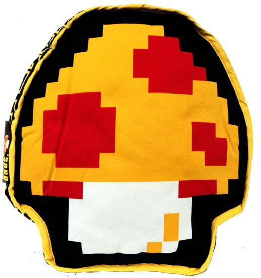 Red Mushroom 1-UP Super Mario Brothers 9-inch Plush Pillow 