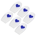 thumbnail image 1 of Copa de soporte de silicona Unique Bargains Almohadillas Cojín de silicona Plantilla ortopédica Patrón de amor Azul Tamaño 33-39 6 piezas, 1 of 7