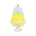 thumbnail image 2 of Flower Girl Dress Yellow Hi-low Lace Party Wedding 10 Years, 2 of 6