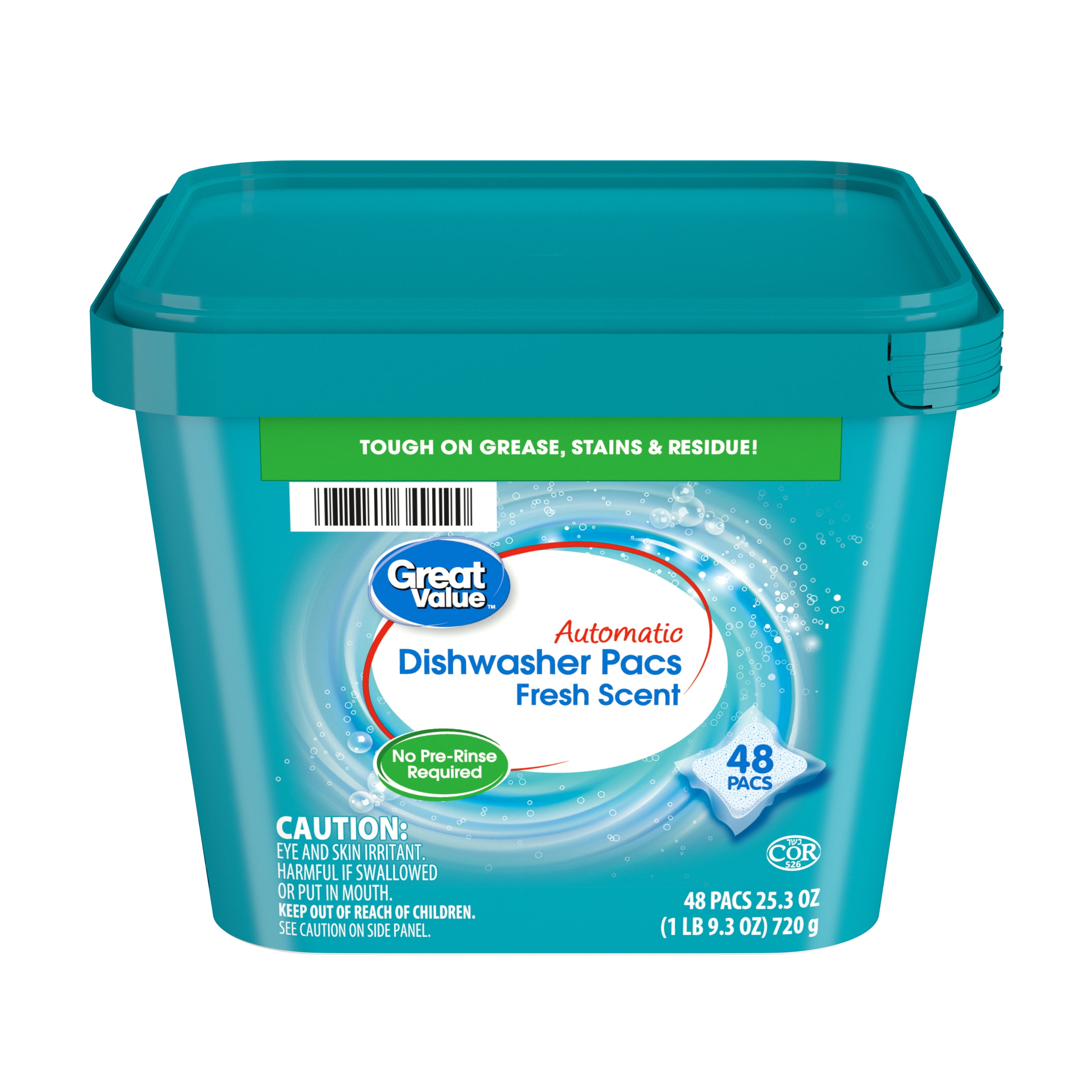 Great Value Fresh Scent, 48 Loads, Automatic Dishwasher Pacs Walmart