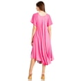 thumbnail image 2 of Sakkas Kai Palm Tree Caftan Tank Dress / Cover Up - Pink - One Size Regular, 2 of 5