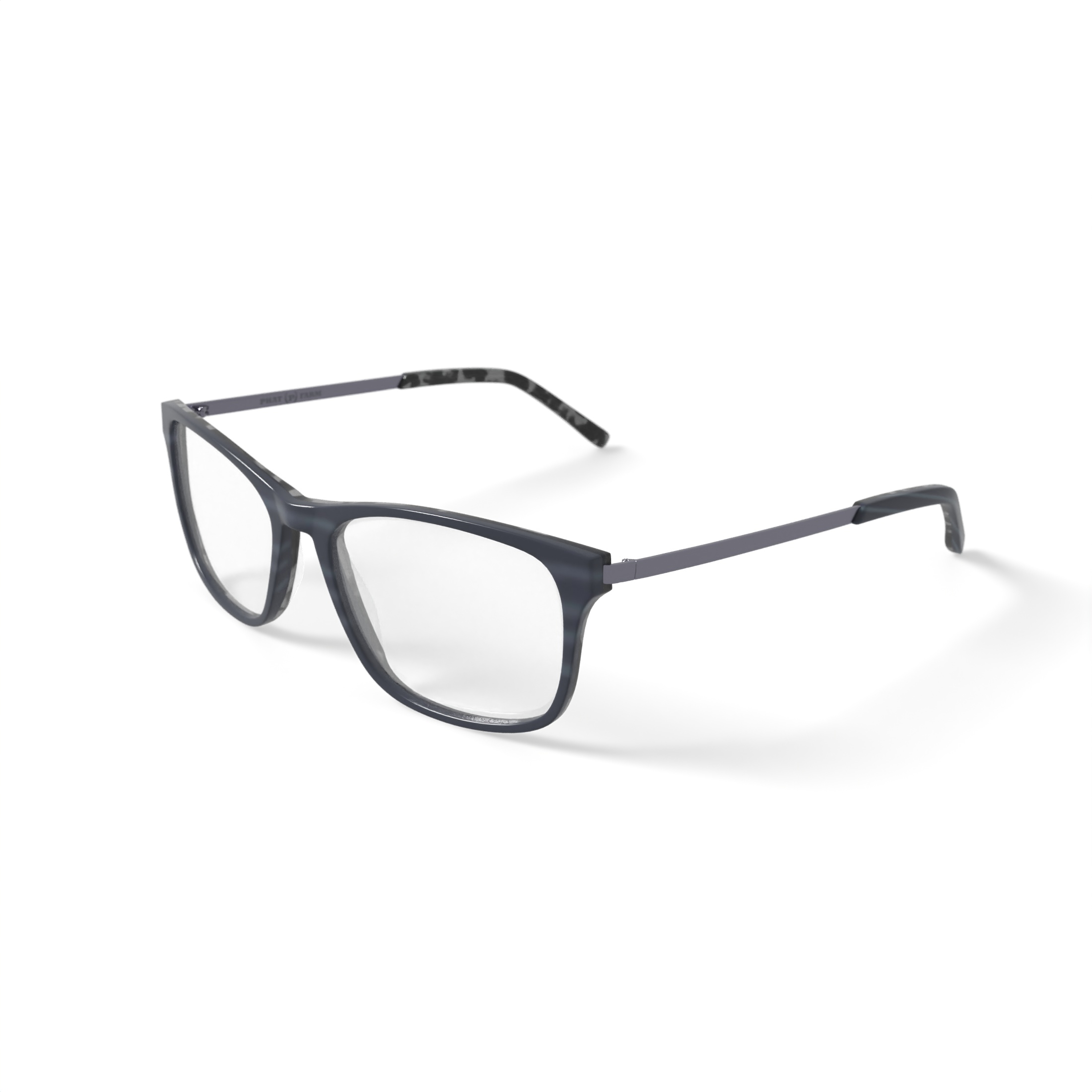 Phat Farm Men's HV719 Square Prescription Eyeglasses with Case, Green