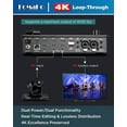 thumbnail image 4 of FoMaKo AI Auto Tracking HDMI PTZ Camera, 20x Optical Zoom(4pcs),KC602 Video Mixer Switcher,KC608 Pro PTZ Controller,for Church Services Worship Education(FMK12UHX4+KC602+KC608 Pro), 4 of 27