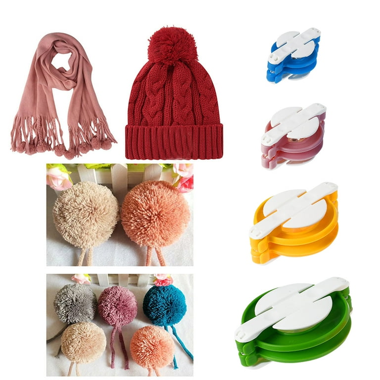 Pom Pom Maker For Yarn 4pcs Needle Craft DIY Wool Knitting Craft Tool Set  Pompom Maker Tool Set For Fluff Ball Hats Shoe - AliExpress