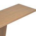 thumbnail image 3 of Natural Wood Veneer Console - Classic Minimalist Look, V-base Construction, Generous Display Area, Effortless Assembly, 52.65 Lb, Brown , 58.39 In Depth, 14.37 Width, 33.8 Height Table With, 3 of 5
