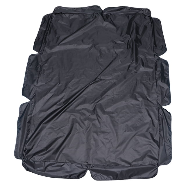 Funda impermeable para columpio de jardín, hamaca, tienda de campaña, a prueba de polvo, portátil, para exteriores, hogar, tres plazas, 195 x 125 cm (negro)