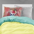thumbnail image 2 of Carolines Treasures BB5130PILLOWCASE Jour des Morts Taie d'Oreiller en Tissu Fleurs Rouges Crâne Standard, 2 of 2