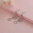 thumbnail image 7 of QIQUWOHUL 925 Sterling Silver Dangle Drop Earrings| Celestial Tassel Earrings| Star Earrings| Silver Earrings, 7 of 7