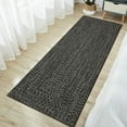 thumbnail image 3 of Haperlare Braided Print Runner Rugs for Hallway Washable Non Slip Entryway Laundry Runner Rug,Indoor Floor Rugs,2'x6' Solid Dark Grey, 3 of 7
