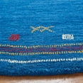 thumbnail image 3 of Safavieh Himalaya Charmaine Solid Wool Area Rug, Blue, 4' x 4' Round, 3 of 10
