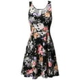 thumbnail image 1 of FashionOutfit Women's Floral Flare Sleeveless Dress MADE in USA, 1 of 3
