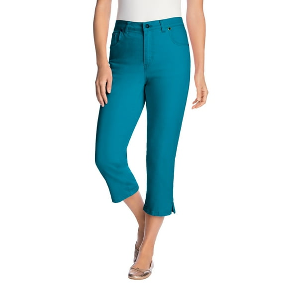 Woman Within Women's Plus Size Capri Stretch Jean Jean