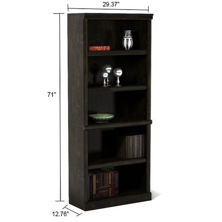 Better Homes & Gardens 71" Ashwood Road 5 Shelf Bookcase, Black Finish
