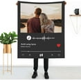 thumbnail image 3 of Custom Blanket with Picture Text Personalized Throw Blanket for Valentine's Day, Personalized Gifts for Boyfriend Girlfriend Husband Wife, Customized Photo Blankets for Anniversary Birthday Blankets, 3 of 5