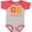 Heather and Red, variant on Inktastic Be Kind Logo In Orange Boys or Girls Baby Bodysuit