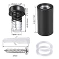 thumbnail image 2 of Tornillos separadores 12x28mm de acero inoxidable negro con accesorios 8 unidades, 2 of 6