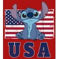 thumbnail image 2 of Boy's Lilo & Stitch Distressed Red, White, and Blue  Graphic Tee Red Small, 2 of 4