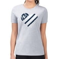 thumbnail image 4 of Women's G-III 4Her by Carl Banks  Heather Gray New York Yankees Super-Slim Fit Lightweight Heart Graphic T-Shirt, 4 of 5