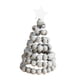 thumbnail image 1 of Árbol de Navidad artificial para fiestas, 10 x 17 cm, hecho a mano. Gris, 1 of 9