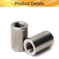thumbnail image 3 of HUGFEGWE M12x20x30mm 10PCS Round Connector Nuts Rod Coupling Nut Threaded Sleeve Rod for Continuous Threaded Rod CJB91-25815, 3 of 5