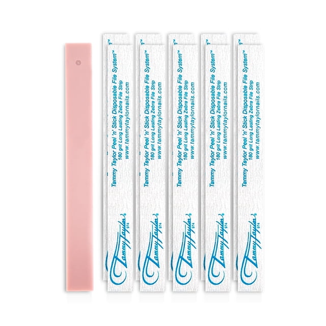 Limas de uñas Tammy Taylor para uñas naturales de grano 180 (paquete de 6)