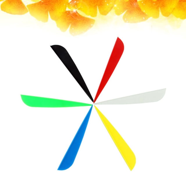 CTIRCHIU 27Pcs Feathered Arrows Vane with Easy Adhesion to Shaft Mixed Color