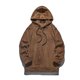 thumbnail image 4 of Sudadera con capucha, suéter de cuello alto, elástico, de color sólido, para hombre, suéter de cuello alto, abrigo de poliéster., 4 of 5