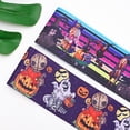thumbnail image 4 of Cintas de satén de grogrén estampadas para Halloween, suministros de embalaje para decoración artesanal de lazos, 5 yardas 69338, 4 of 4