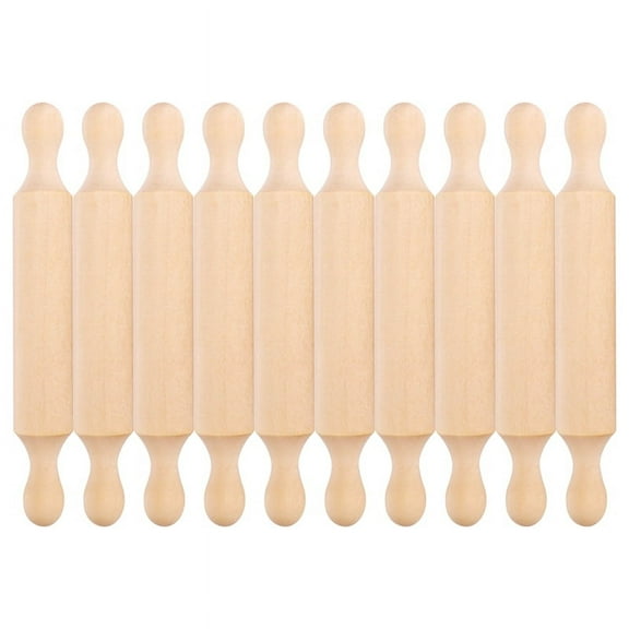 Wooden Mini Rolling Pin 6 Inches Long Kitchen Baking Rolling Pin Small Wood Dough Roller for Children Fondant Pasta